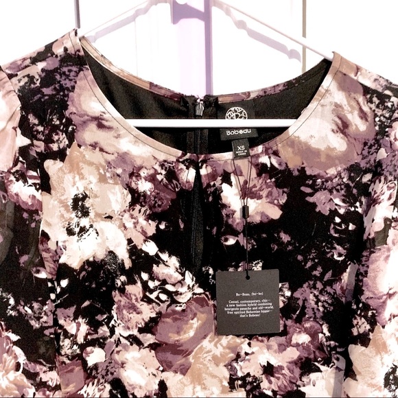 Floral Print Chiffon A-Line Dress - Picture 5 of 10